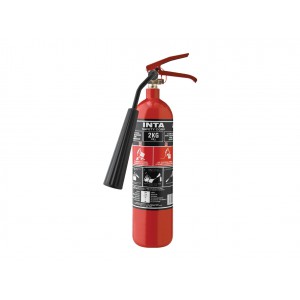INTASAFETY 2 Kg CO2 Fire Extinguisher (Steel Alloy)