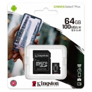 Kingston Canvas Select Plus 64GB miCroSDXC Memory Card