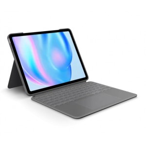 Logitech Combo Touch Keyboard Case for iPad Air | Backlit Keyboard &amp; Precise Trackpad| Oxford Grey