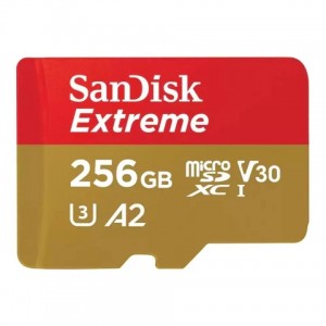 SanDisk Creator microS Card UHS-I with Adapter 256GB Up to 190MB/s read speeds Up to 130MB/s Write Speed