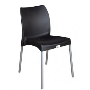 Contour Tia Armless Chair - Black