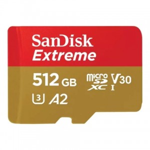 SanDisk Creator microS Card UHS-I with Adapter 512GB Up to 190MB/s read speeds Up to 130MB/s Write Speed
