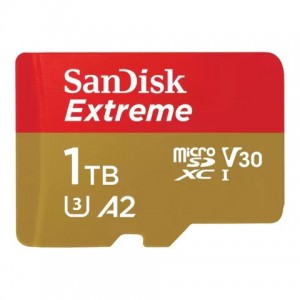 SanDisk Creator microS Card UHS-I with Adapter 1TB Up to 190MB/s read speeds Up to 130MB/s Write Speed