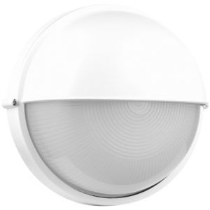 Ellies Arc Series - Large AC Round Bulkhead - Aluminium + Glass - E27 Base -WT