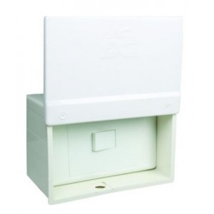 W/P Surface 32A D/P Isolator - ABS White