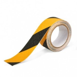 ANTI-SLIP GRIT TAPE YELLOW &amp; BLACK 48 MM X 5 M