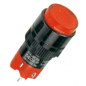 16mm Red Round Illuminated Push Button Switch 1NO 1NC