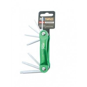 8 Piece Folding Torx Driver Set In Aluminium Frame