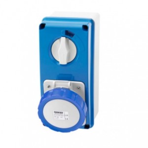 16A 2P+E 230V Vertical Integrated Socket IP67 6H