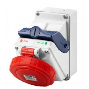 16A 3P+N+E 400V Combibloc W/Bottom IP55 6H