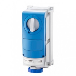 16A 2P+E 230V International S-Outlet with Back IP66