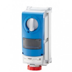 63A 400V 3P+N+E Switched Socket Outlet IP66