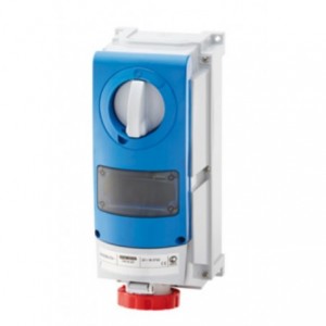 32A 400V 3P+E 3H Sw Sock Outlet IP66