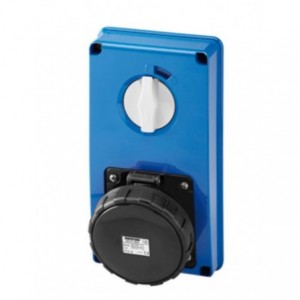 63A 3P+N+E 400V Vertical Interlocked Socket IP55 7H