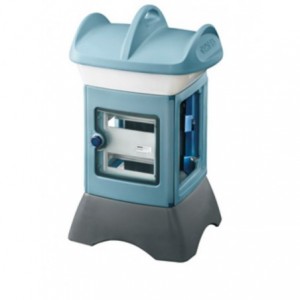 16 T Light Blue Empty Pedestal