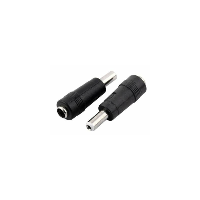 Unbranded NET-DC5525 DC Adaptor 5.5 x 2.5 mm Male White to 5.5 x 2.1 mm Female Black
