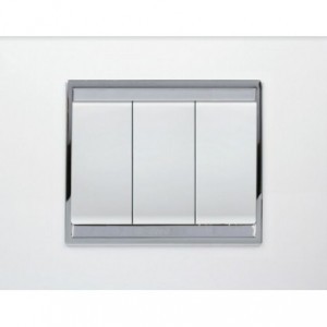 3 LEVER 1P 16A KIT CHORUS WHITE C/W 2x4