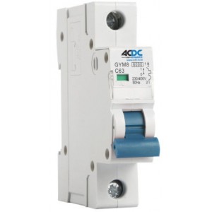 4AMP 1P 4.5KA C Curve DIN MCB
