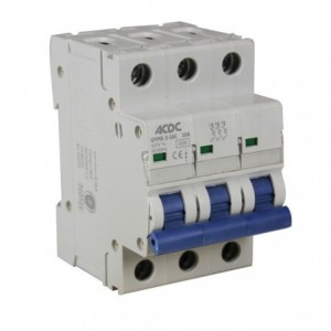 50AMP 3P 4-5KA C Curve MCB