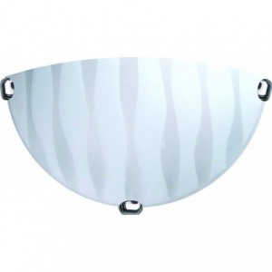 12 Inch Half Moon E27 Wall Mount with Metal Body and Glass Cover