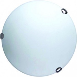 16 Inch Full Moon Ceiling Mount with Metal Body and Glass Cover