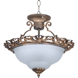 Metal Body and Glass Cover 3xE27 Pendant Light