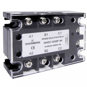 40A 3-Phase Solid State Relay (SSR) 3-32VDC Input / 440VAC Line Voltage