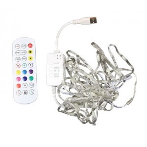 Smart WiFi RGB Fairy Light Kit 5M with Controller and PSU IP65