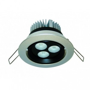 3W Hi-Power Cool White LED Downlight with LED Driver (230VAC)