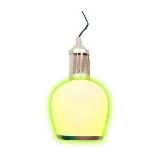 LED PENDANT LIGHT FITTING 15W YELLOW 133DIA x 245MM