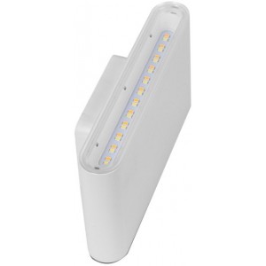 230V 2x6W LED CCT White Aluminium Up/Down IP65 Light