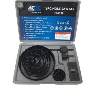 Hole Saw Kit 16 Piece