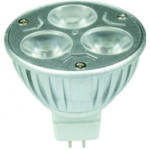 12VAC/DC 3W Cool White LED Spot Light GU5.3