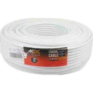 30M Twin RG6 PVC Coaxial Cable