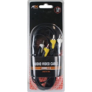 3 Rca To 3 Rca Component Cable 6MM 2.8X8.4MM 1.5M