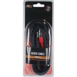 3.5mm Plug to 2 RCA Plug Cable 2.5x2.8mm 3.0m