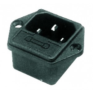 10A Flush Socket Inlet with Fuse Holder