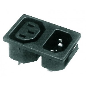 10A Flush Male and Female Socket Inlet and Outlet
