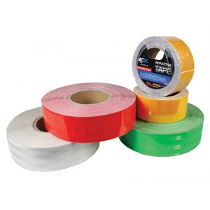 48mm x 50m Red and Silver Standard Reflective Tape
