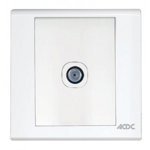 SAT/TV Socket White For 3X3 Box