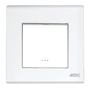 Double Pole Isolator 20A White with Neon for 3X3 Box