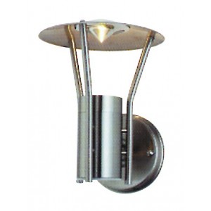 LED Stainless Steel 230V Wall Mount Light 50W GU10 IP44