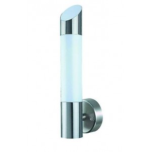 Stainless Steel 230V E27 Wall Mount Light 480Hx128D IP44