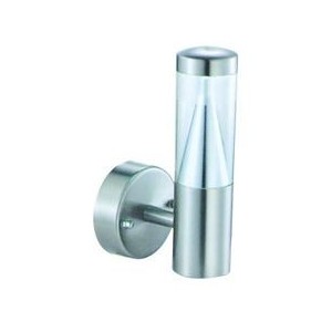 LED Stainless Steel 230V White Wall Light 109x198mm IP44