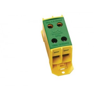 Green and Yellow Terminal Block for 2.5-50mm AL/CU 160/160A