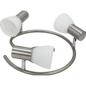 230VAC GU10 4-Way Stainless Steel and Glass Spot Light