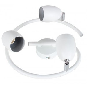 230VAC GU10 3-Way Stainless Steel White Spot