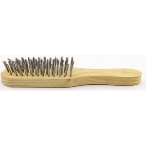 5 Row Steel Wire Brush - Manual Cleaning Tool