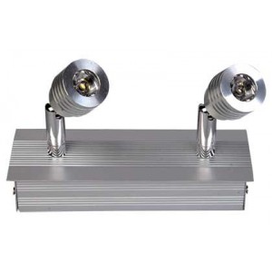 100-240VAC 2 x 1W Daylight LED Display Cabinet Fitting
