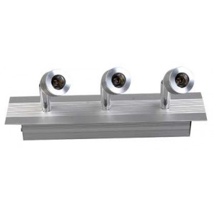 100-240VAC 3 x 1W Daylight LED Display Cabinet Fitting